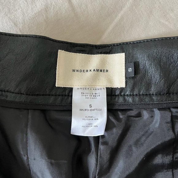 WNDERKAMMER Vegan Leather Shorts size Small - Picture 4 of 9